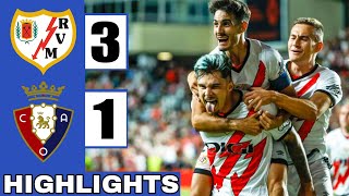 Rayo Vallecano Vs Osasuna 31  All Goals amp Extended highlights  LaLiga Match  EA Sports [upl. by Sylado]