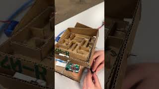 Hudson and Rebel’s cardboard Arduino maze project arduino coding marblerun build bobthebuilder [upl. by Cann]