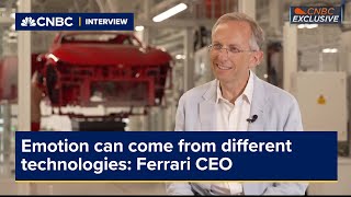 Emotion can come from different technologies Ferrari CEO [upl. by Aliakim]