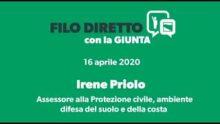 Filo diretto con la Giunta Regione ER in LIS intervento dellAssessore Priolo  16042020 [upl. by Sivrahc948]