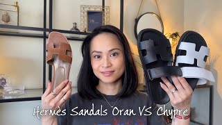 HERMES Sandals Comparison • Oran VS Chypre • Watch this before you buy丨 Roma DC [upl. by Carmelo404]