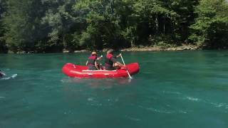 Flussfahrt auf der Aare mit Schlauchboot [upl. by Eelahs74]