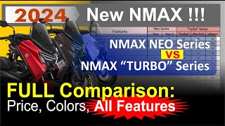 New NMAX 2024 FULL Comparison NMAX NEO Series vs NMAX quotTurboquot Series Price Colors All FEATURES [upl. by Lonnie]