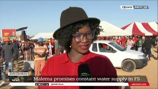 Elections 2024  EFF leader Julius Malema campaigns in Qwaqwa Free State [upl. by Enirroc]