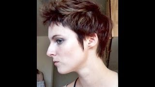 How to Style a Pixie Cut Relaxed Faux Hawk [upl. by Copland]