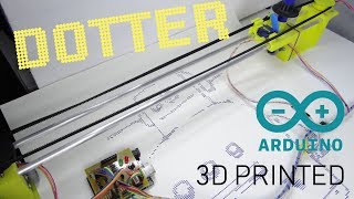 Dotter  huge Arduino based dot matrix printer [upl. by Ihsoyim374]