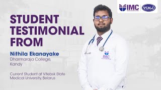 Testimonial of September 2024 Batch Student  Vitebsk State Medical Student Belarus [upl. by Yehs493]