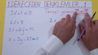 1 DERECEDEN DENKLEMLER 1  Şenol Hoca [upl. by Ellerud]