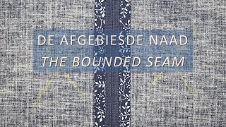 Het naaien van een afgebiesde naad  Sewing a bounded seam [upl. by Berke]