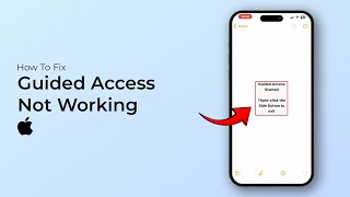 How To Fix Guided Access Not Working on iPhone [upl. by Ireland]