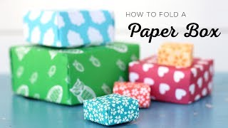 How to fold a paper box [upl. by Kenti]