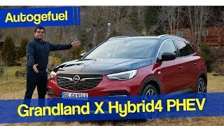 Opel Grandland X goes PluginHybrid and AWD Vauxhall Grandland X Hybrid4 REVIEW  Autogefuel [upl. by Zimmermann]