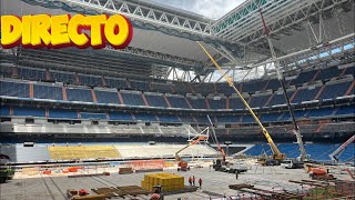 🔴 DIRECTO VIENDO las NOVEDADES en el INTERIOR 🔴 Obras Santiago Bernabéu 🚧 [upl. by Rodmun]