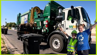 Day Of Waste Management Garbage Trucks [upl. by Jasmin485]