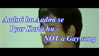 Aadmi Hu Aadmi Se Pyar Karta Hu  NOT a Gay song  Manoj Kumar Mukesh  Jai Jawaan Jai Kisan India [upl. by Nare315]