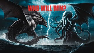 Ancient Gods Collide Leviathan vs Cthulhu – The Battle of Legends [upl. by Mairem]