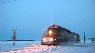 Must See ICampE Light power smashes through snow at Armstrong MN [upl. by Rinna]