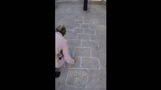 Fun Times Table Multiplication Hopscotch  Perfect Fun Maths Activity For Children In Primary School [upl. by Cirde476]