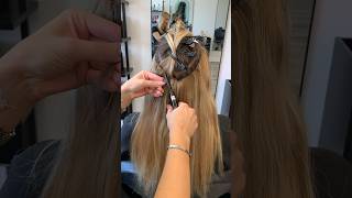 HIDDEN ROW MOVE UP WEFT HIDDEN ROW HAIR EXTENSION BELLAMI HAIR [upl. by Thibault732]