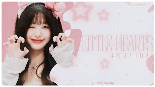 little hearts pop up — alight motion [upl. by Aisatnaf]