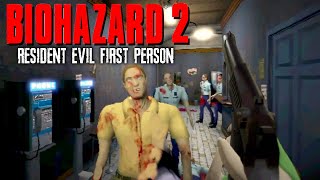 主観視点で初代バイオ２を遊べるファンアートに挑戦【RESIDENT EVIL 2 FIRST PERSON 】 [upl. by Lletnom]