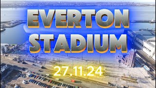 NEW Everton Stadium Bramley Moore dock 271124 [upl. by Ballinger742]