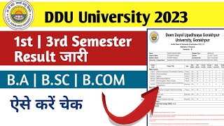 DDU 1st 3rd Semester Result Kaise Dekhe  How to check DDU Semester Result 2023 1st 3rd Semester [upl. by Hsizan592]