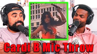 George Janko amp King Bach On Cardi Bs Mic Throw [upl. by Aisena833]