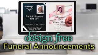 Creating Custom Digital Funeral Announcements for Free A Guide for Funeral Directors and Families [upl. by Enamrahc]