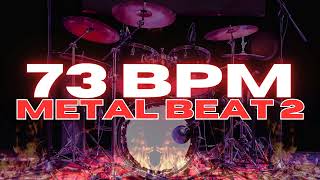 73 BPM  Metal Drum Beat  Loop 2 [upl. by Leima659]