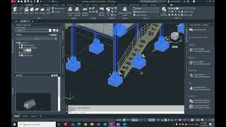 12Adding Footing to the Platform in AutoCAD Plant 3D [upl. by Tammany496]