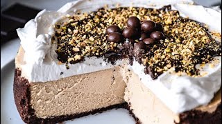 Let’s Make a Super Creamy Espresso Cheesecake🤎 [upl. by Ahsias680]