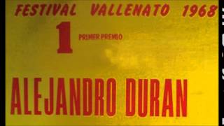 Ceja encontrada  Alejandro Durán  Festival Vallenato 1968 [upl. by Arabrab]