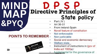 DPSP MIND MAP and PYQ 🔥✅🚨💀 upsc polity uppsc sscchsl [upl. by Elli854]