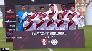 ⚽ PERÚ vs PARAGUAY Sub17  Amistoso Internacional [upl. by Gnehp]