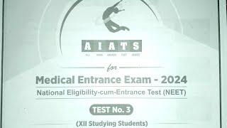 All India Aakash Test Series for NEET AIATS3NEET2024 XII studying [upl. by Aiden]