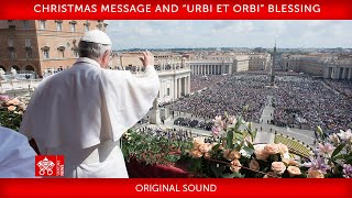 25 December 2021 Christmas Message and “Urbi et Orbi” Blessing Pope Francis [upl. by Aicirtap]