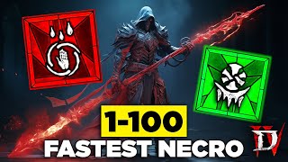 Speed Run Lvl 1100 Necromancer Diablo 4 [upl. by Eenad390]