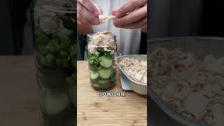 Try this high protein cucumber salad to switch up that plain ole chicken amp rice highproteinrecipes [upl. by Sirois]