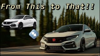 Building a 10th Gen Civic Si in 22 Minutes  Stock to Big Turbo [upl. by Fair589]