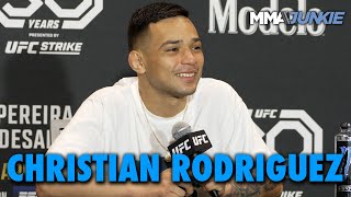 Christian Rodriguez 18YearOld Raul Rosas Jrs Hype Benefits Me Once I Stop It  UFC 287 [upl. by Floro212]