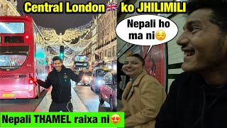 London🇬🇧ko viral Street Sabai ghumiyo Waha snga😍Christmas lagexa uk🇬🇧 ma [upl. by Uamak]