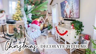 CHRISTMAS DECORATE WITH ME  PART I  CHRISTMAS FAMILY ROOM  CHARLOTTE GROVE FARMHOUSE [upl. by Atsira371]