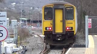 Aberdare train station train going to Barry Island [upl. by Uehttam]