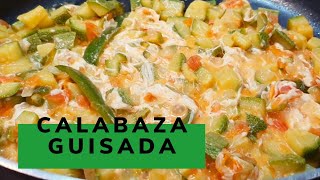 Receta de CALABAZA GUISADA muy sabrosa video 120 [upl. by Hartmunn]