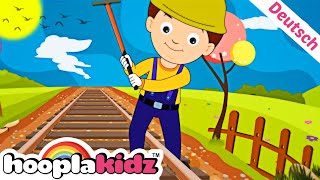 Ich habe an der Eisenbahn gearbeitet  CartoonSongs für Kinder  HooplaKidz Deutsch [upl. by Caye]