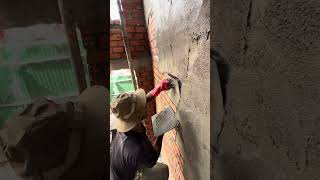 How to Do Plastering  Daily Construction Job shorts shortvideos [upl. by Ebonee]