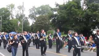 Newtown Connecticut Labor Day Parade  Clip 3  Simsbury Spinners  NHS Band  Mon Sept 02 2013 [upl. by Durrej]