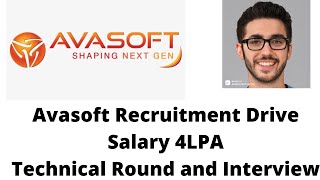 Avasoft Recruitment 4LPA Package Test Interview [upl. by Stepha496]