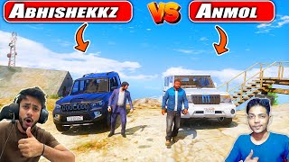 AbhishekkzGaming Vs AnmolgameX INDIAN CARS OFFROAD  GTA 5 [upl. by Rainer]